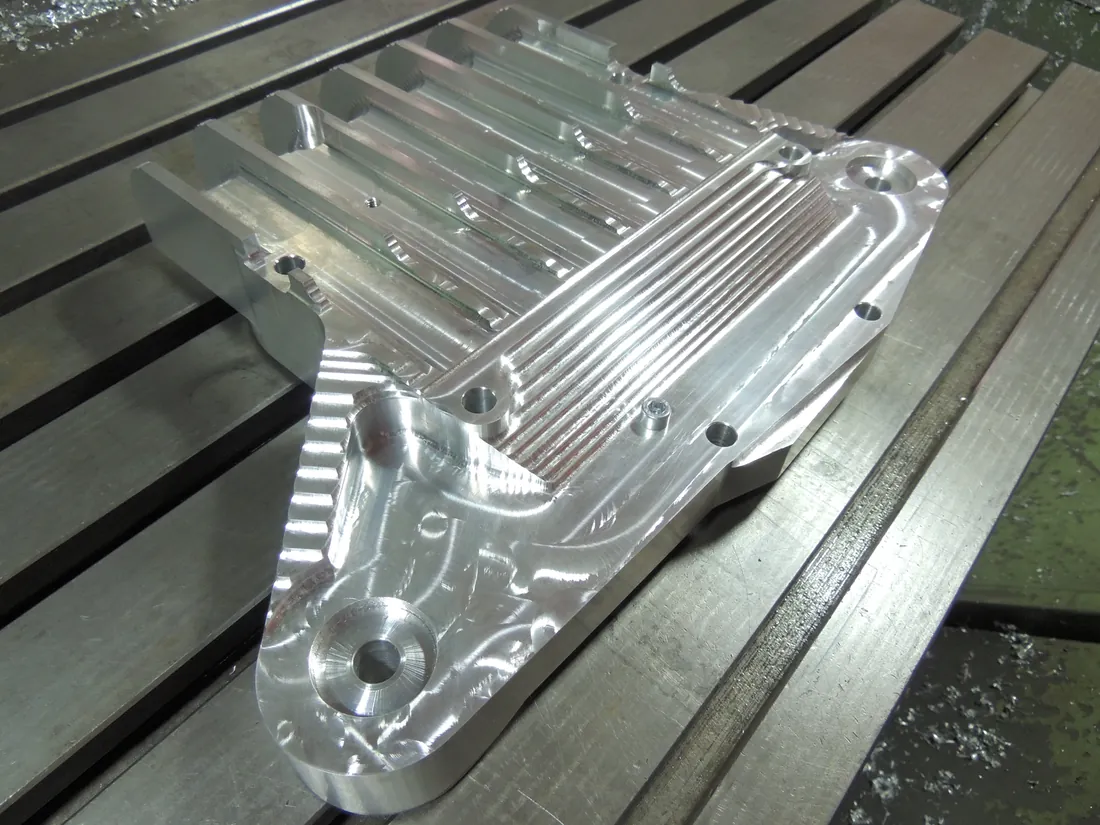 Machined aluminium housing